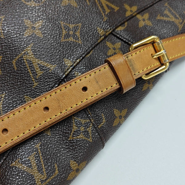 MENILMONTANT PM Monogram Coated Canvas Brown