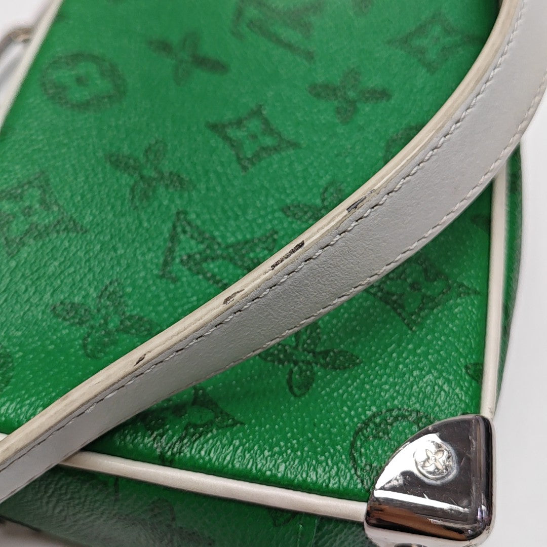 SOFT TRUNK Mini Monogram Coated Canvas Green