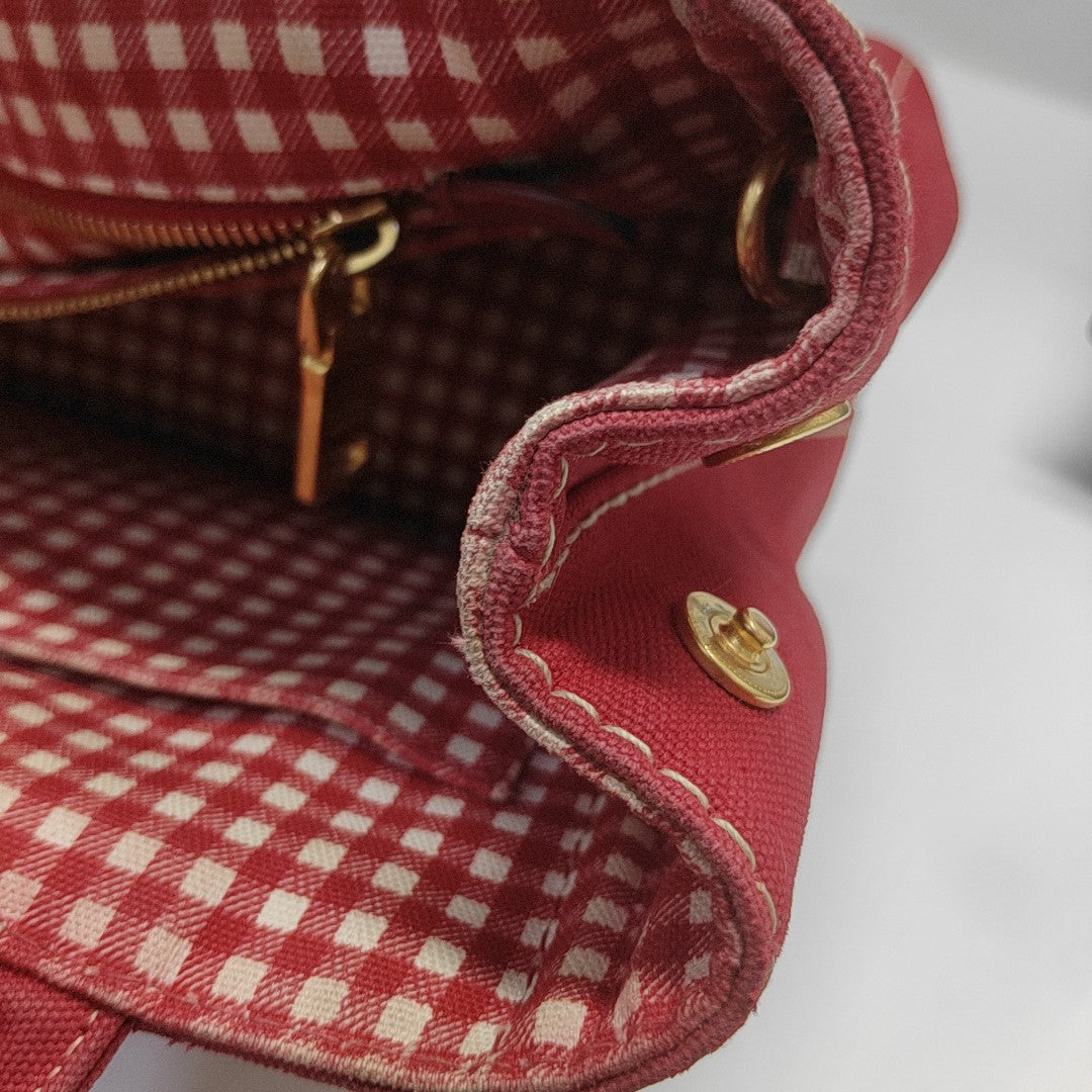 Denim Canvas Red