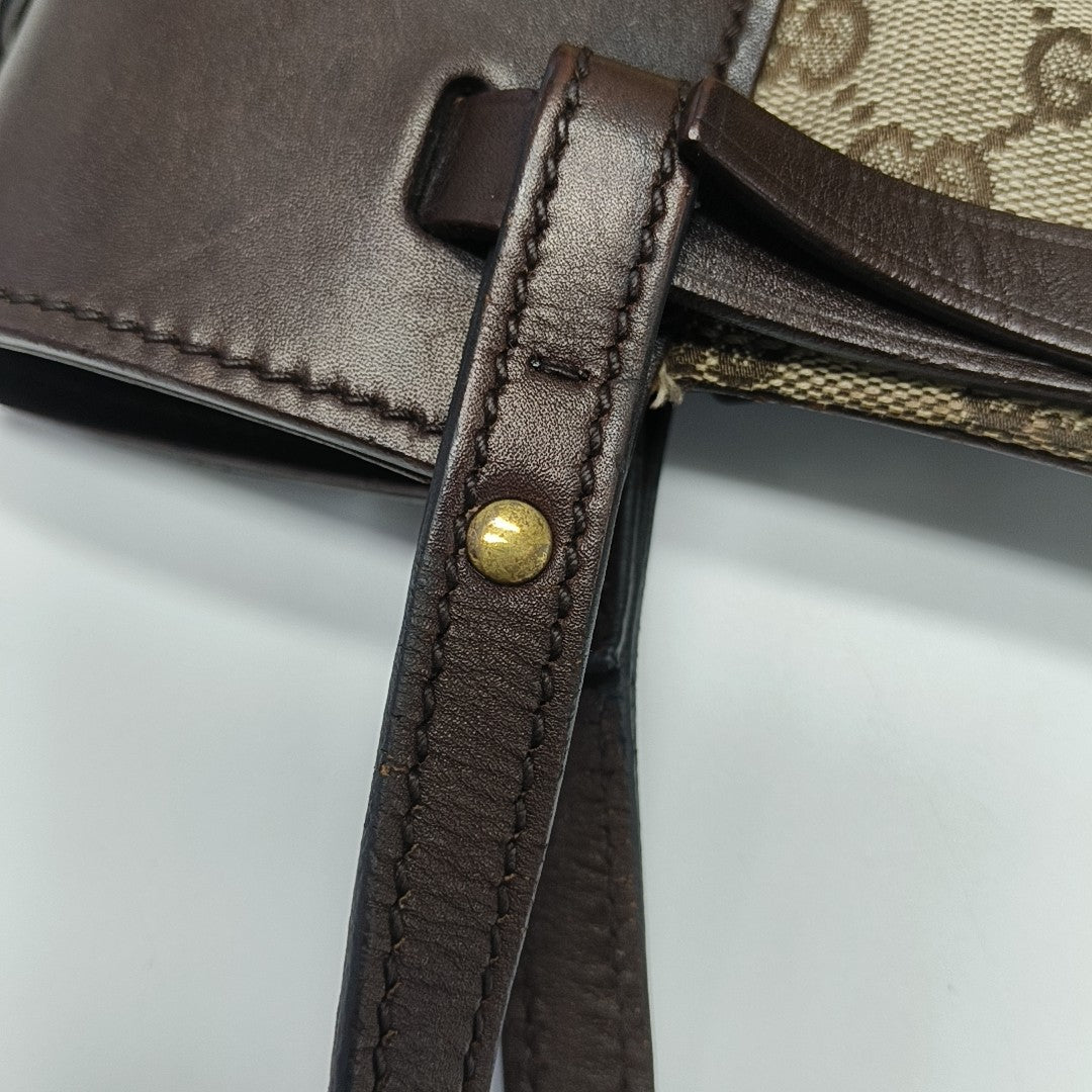 Monogram Canvas Tote Bag Brown