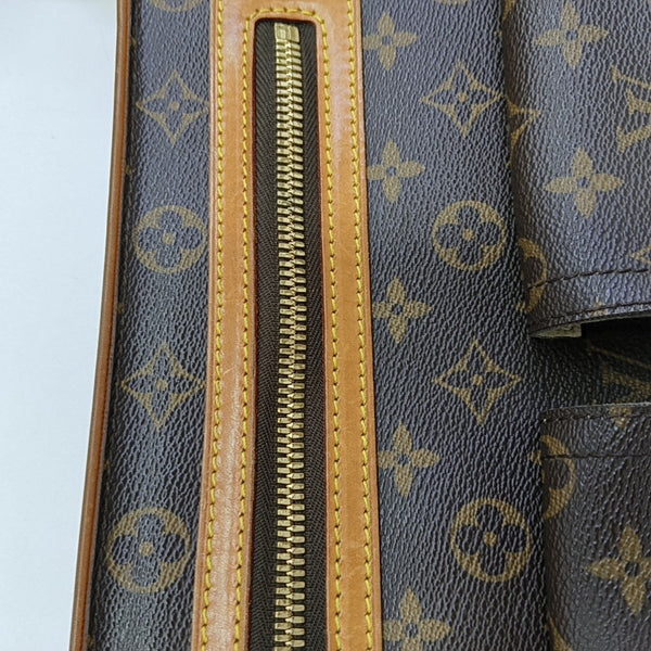 HUDSON GM Monogram Coated Canvas Brown