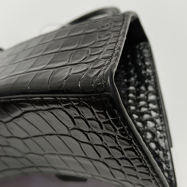 Hourglass S Calfskin Black