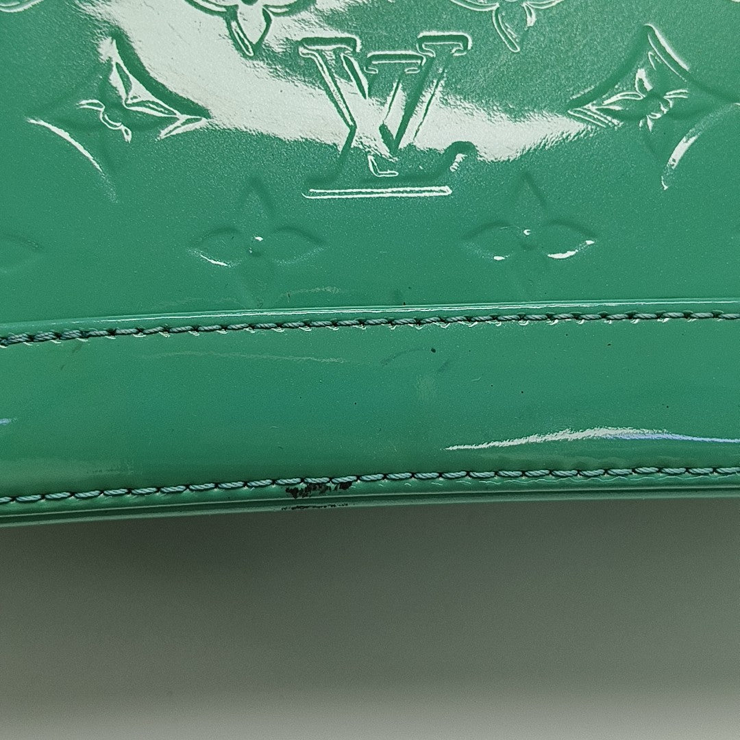 ALMA BB Monogram Patent Leather Green