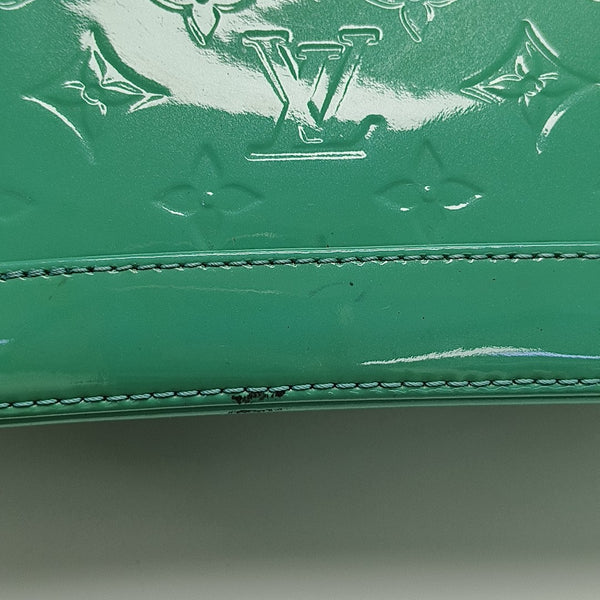 ALMA BB Monogram Patent Leather Green