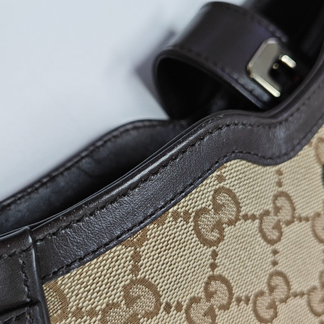 Moon Side Mini Monogram Coated Canvas Black