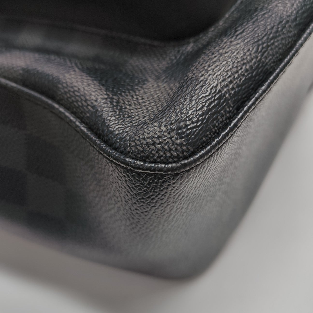 JOSH Damier Graphite Coated Canvas Gray