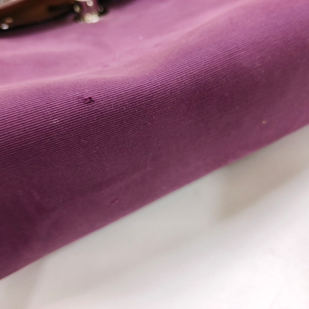 Authenticated pre-owned  Herbag 31 Canvas Purple - Shoulder Bag at Looply