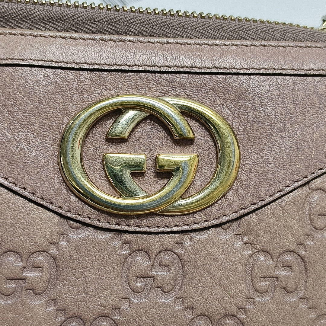 Monogram Calfskin Wallet Pink