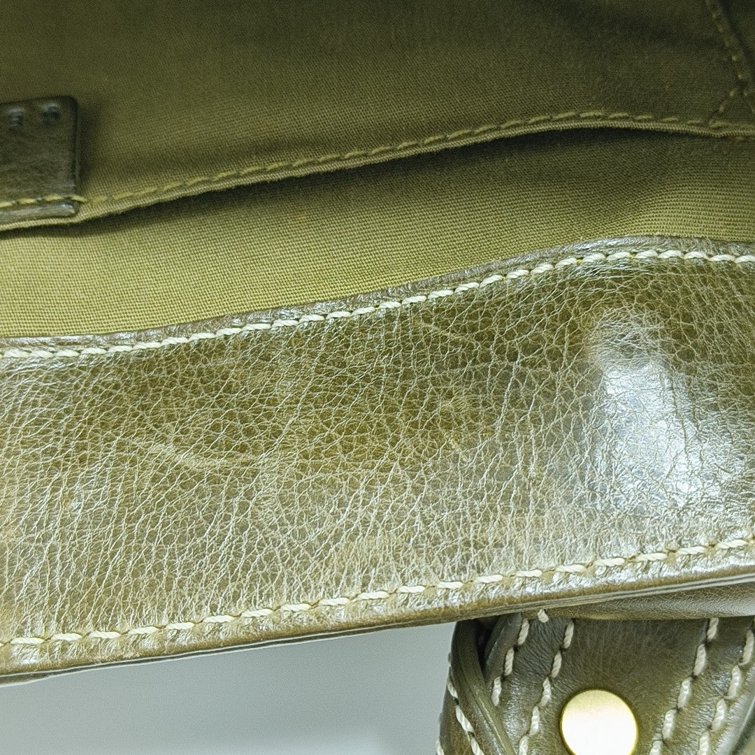 BOOGIE Medium Quilted Calfskin Green