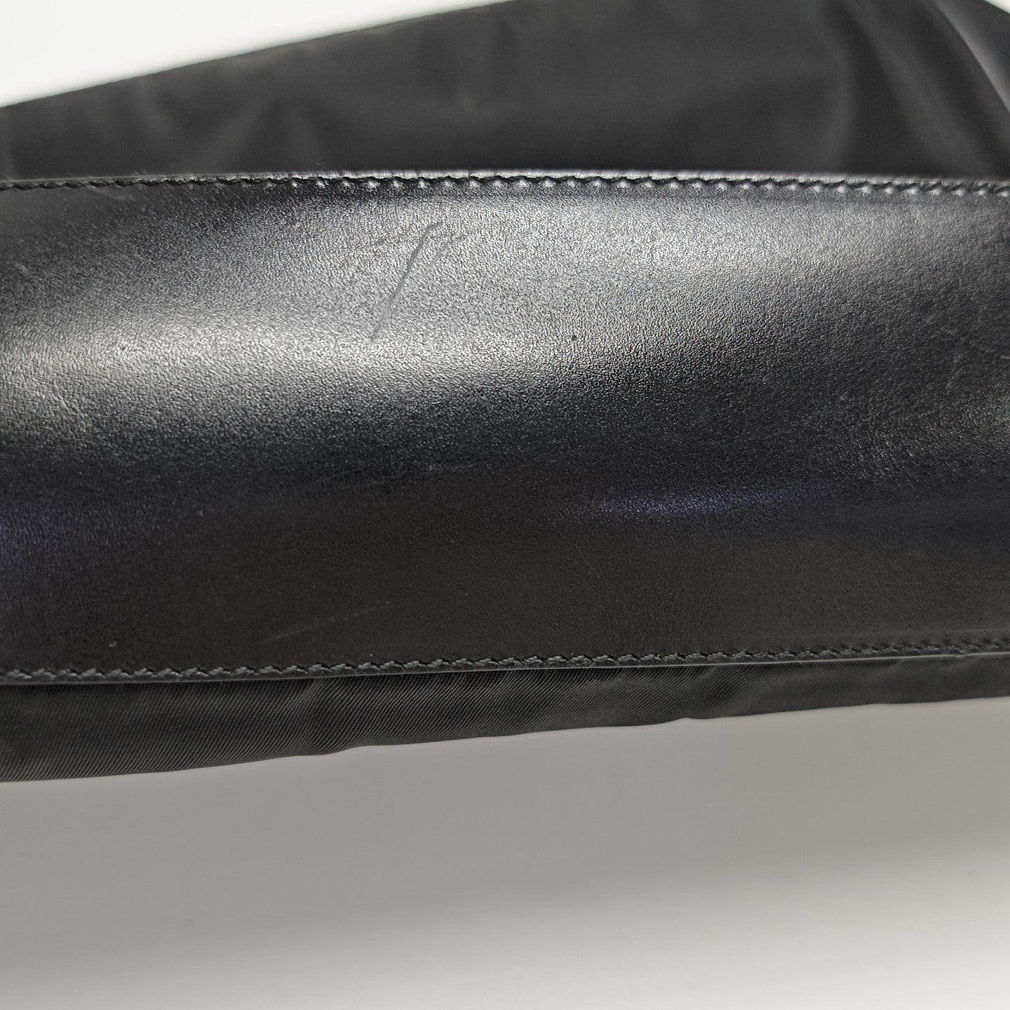 Nylon Top Handle Bag Black