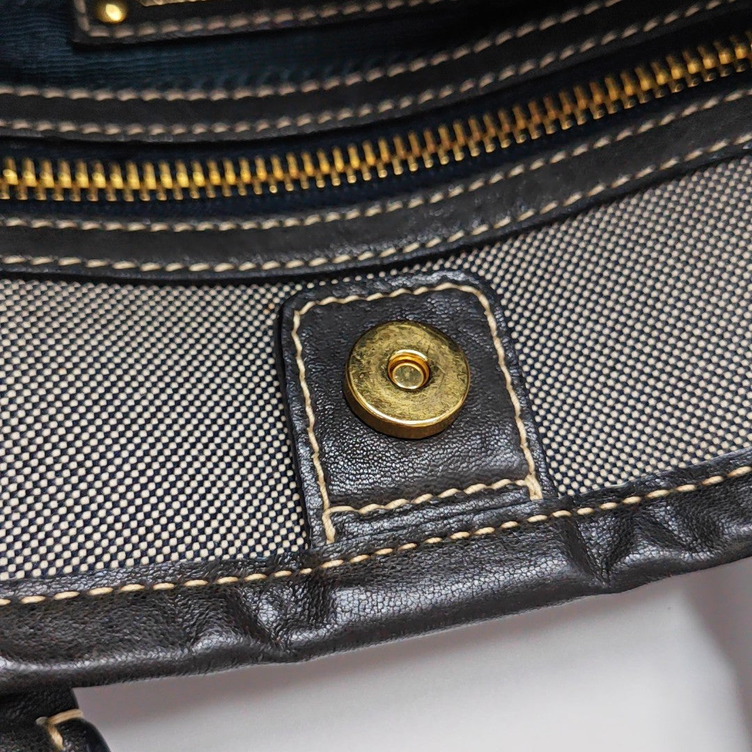 Fabric Shoulder Bag Gray
