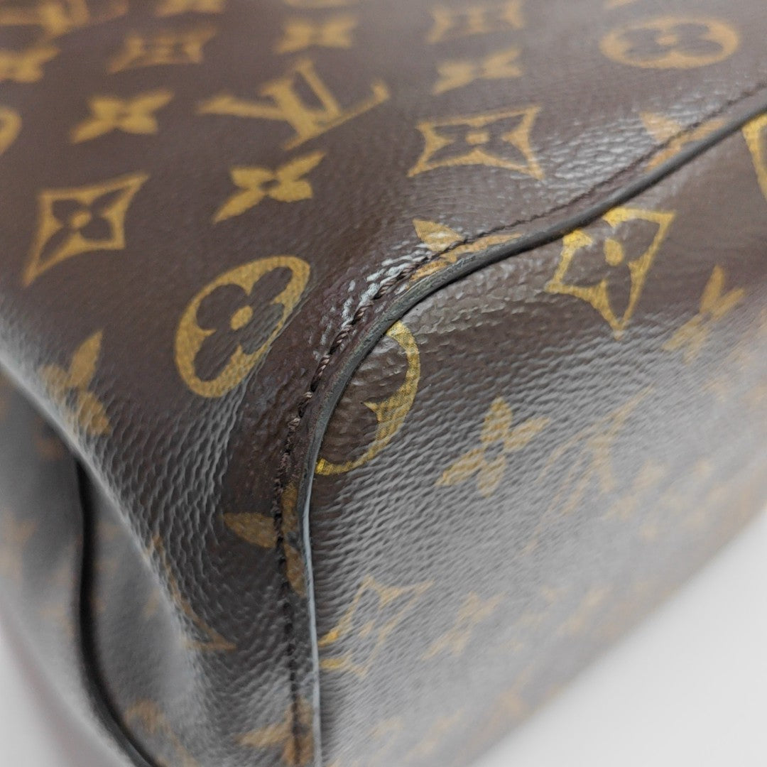 NÉONOÉ MM Monogram Coated Canvas Brown