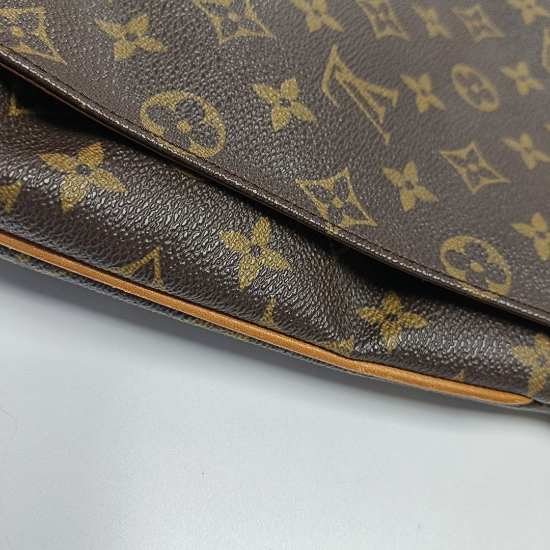 MUSETTE TANGO PM Lona recubierta Monogram marrón