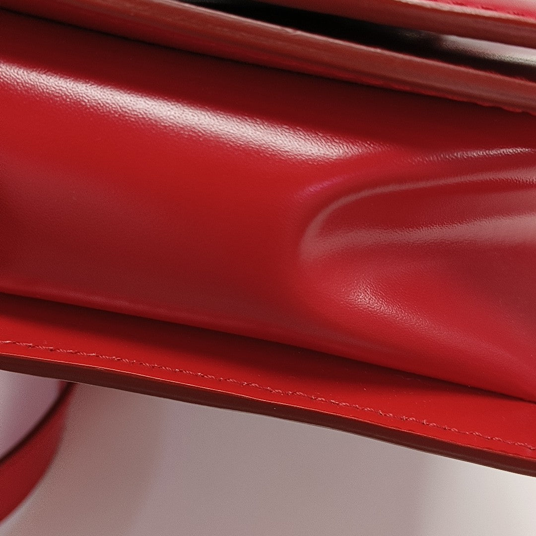 Calfskin Crossbody Bag Red