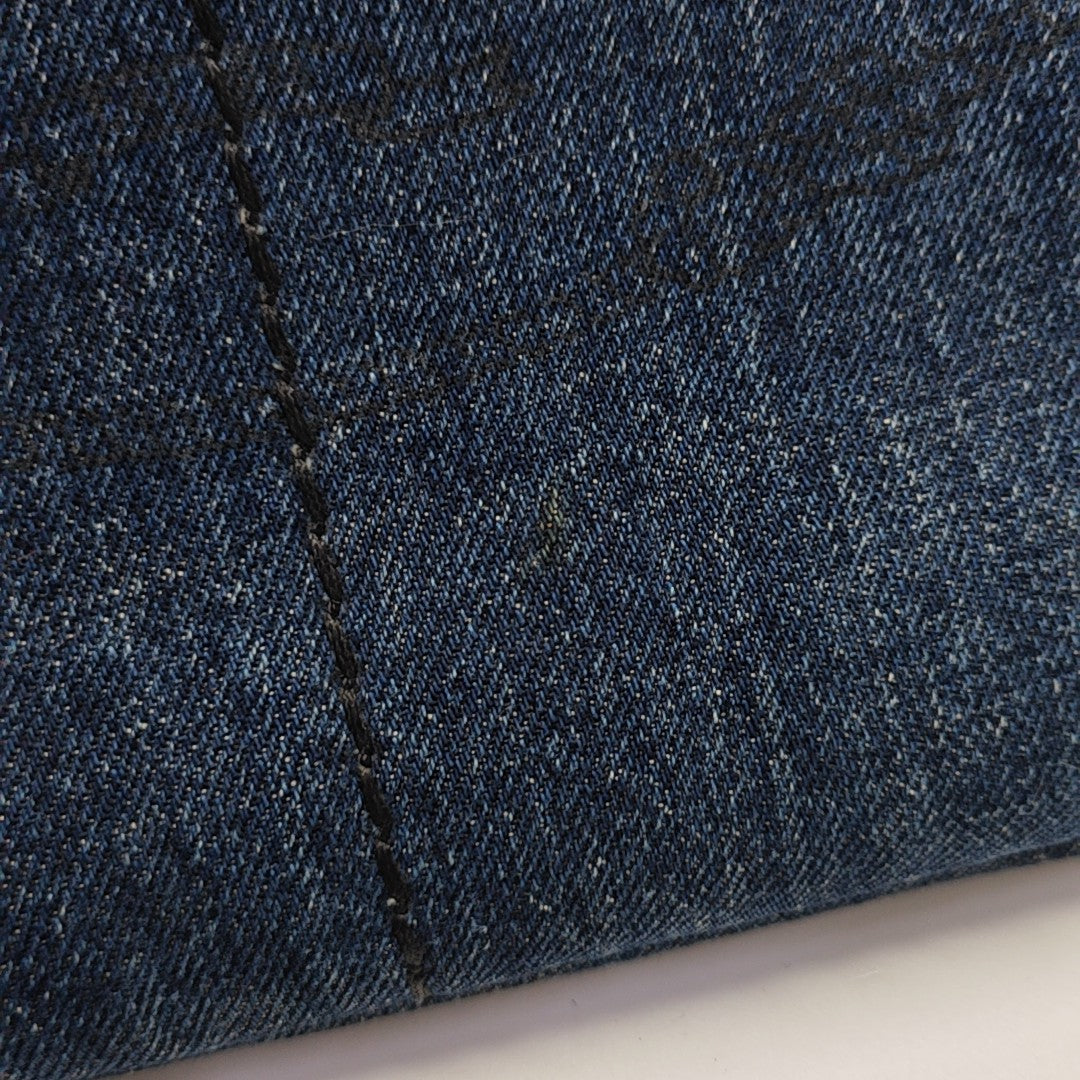 Denim Quilted Denim Blue