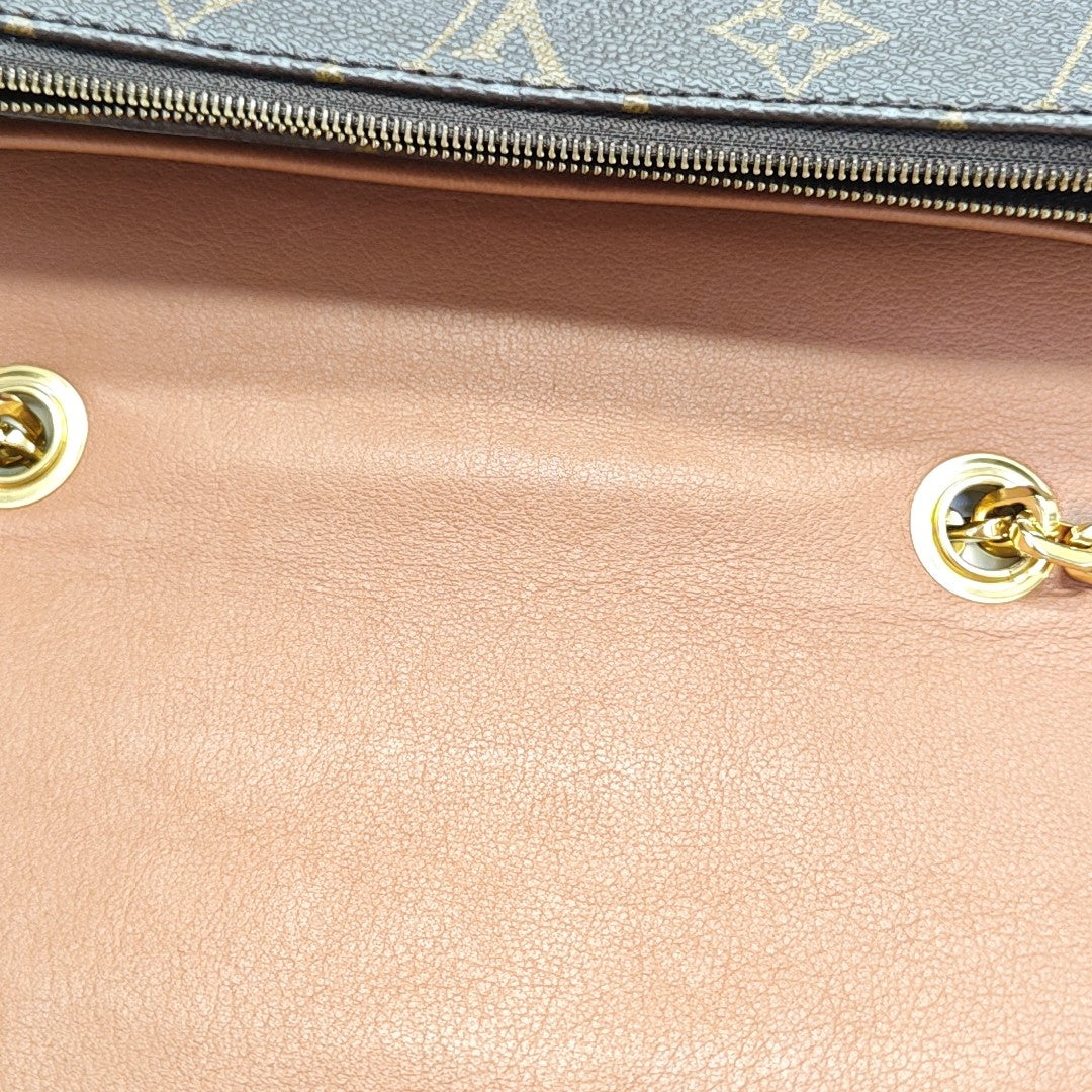 MARCEAU Monogram Coated Canvas Brown