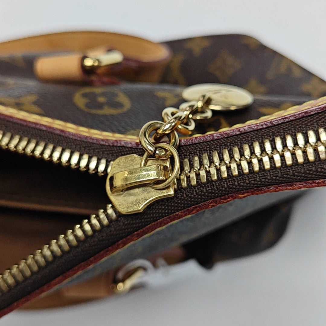 PALERMO PM Monogram Coated Canvas Brown