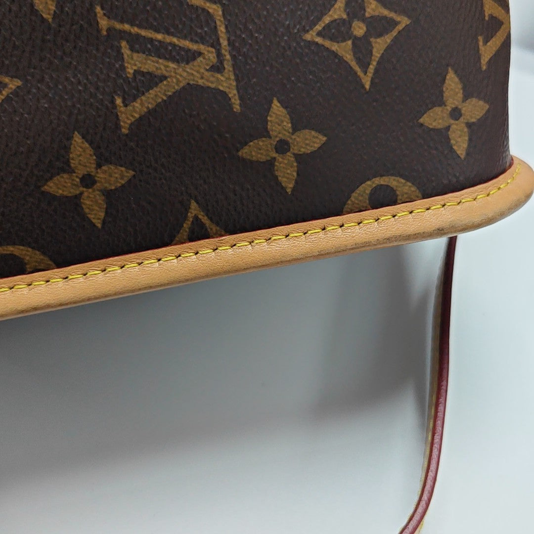 DIANE Monogram Coated Canvas Brown