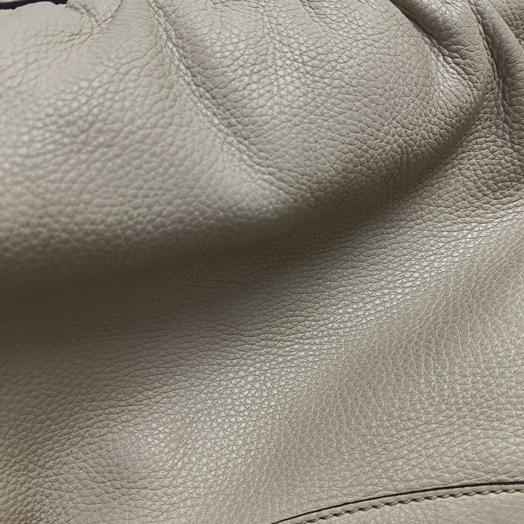 D Gold Monogram Calfskin Beige