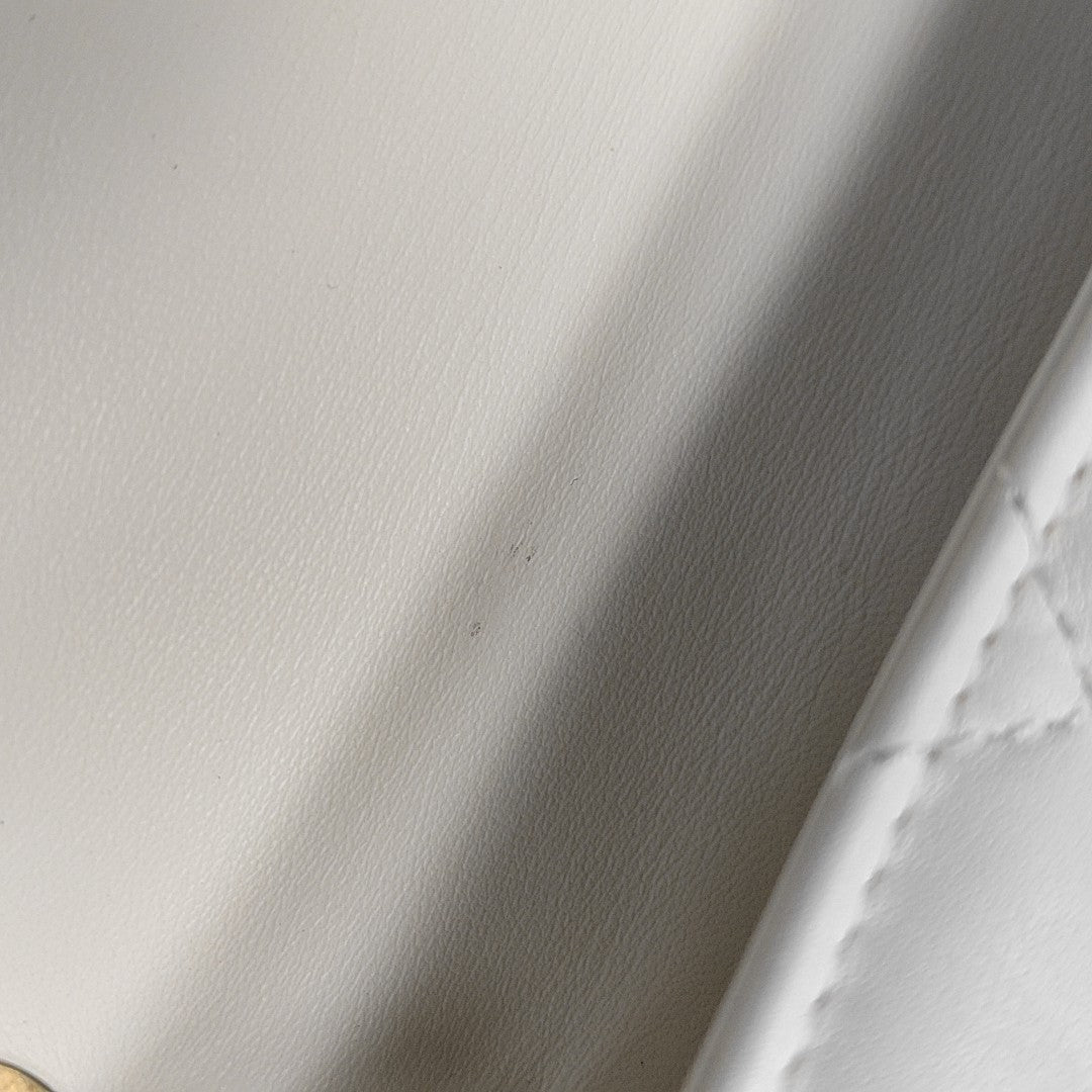 CLASSIC FLAP Mini Quilted Lambskin White
