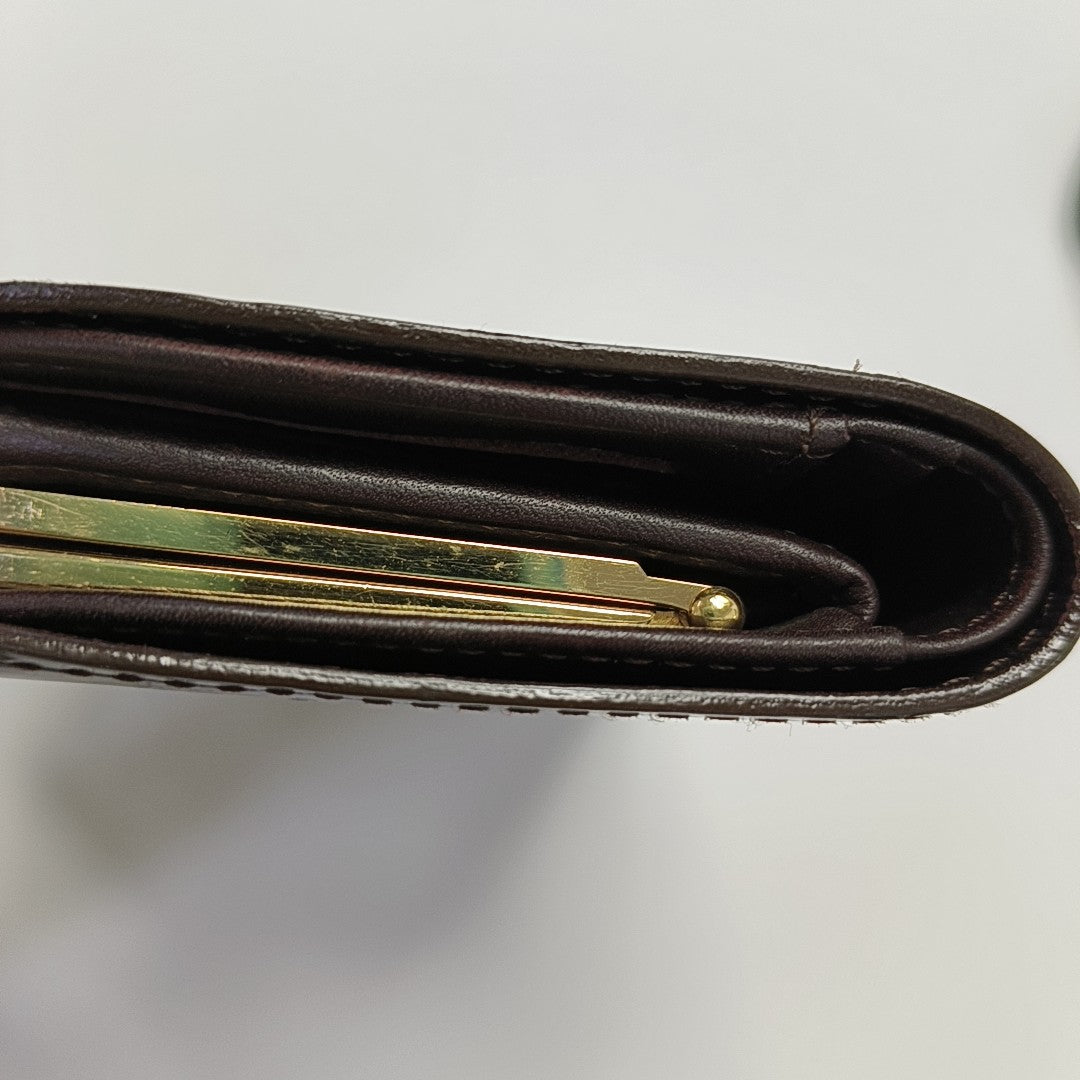 VIENNOIS Monogram Patent Leather Red Wallet