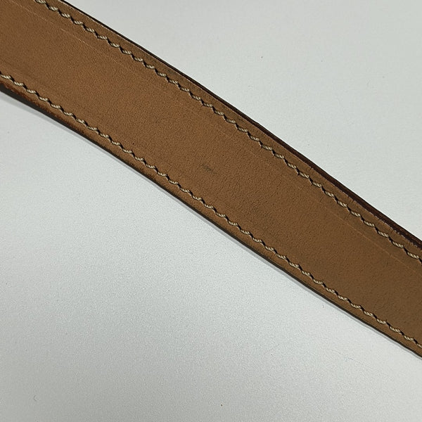 Coated Canvas Shoulder Bag Brown