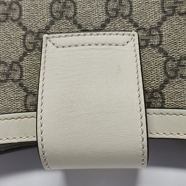 Padlock Small Monogram Coated Canvas Beige