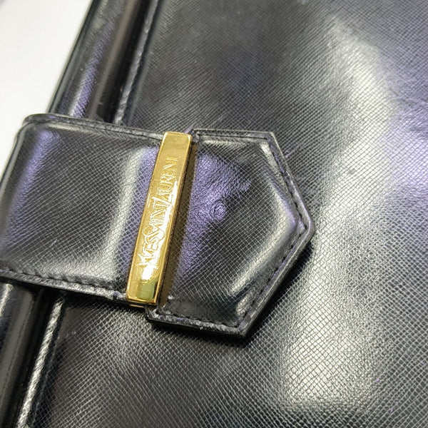 Calfskin Top Handle Bag Black