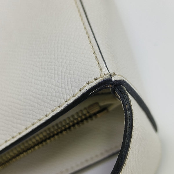Calfskin Shoulder Bag White