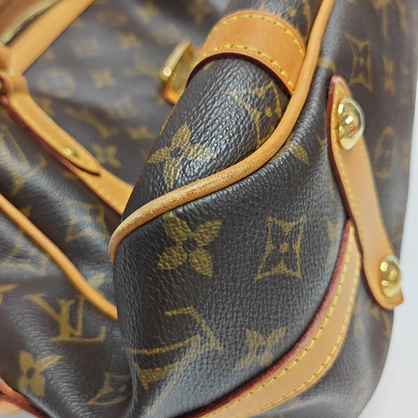 STRESA Monogram Coated Canvas Brown