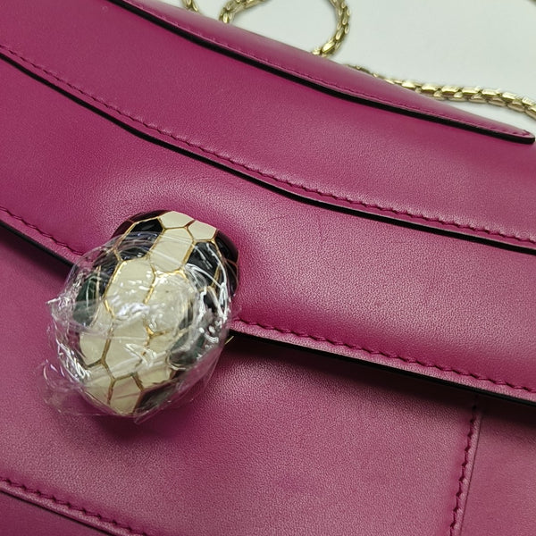 SERPENTI FOREVER Medium Calfskin Red