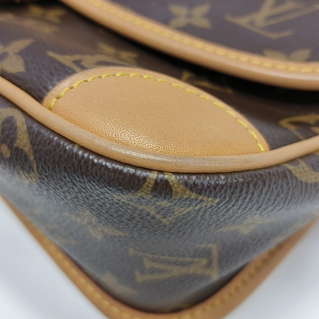 DIANE Monogram Coated Canvas Brown
