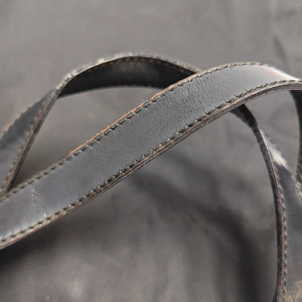 Nylon Top Handle Bag Black