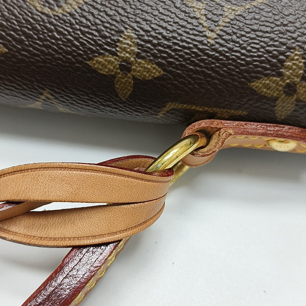 CLUNY MM Monogram Coated Canvas Brown