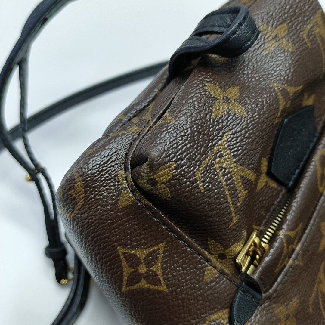 PALM SPRINGS Mini Monogram Coated Canvas Brown