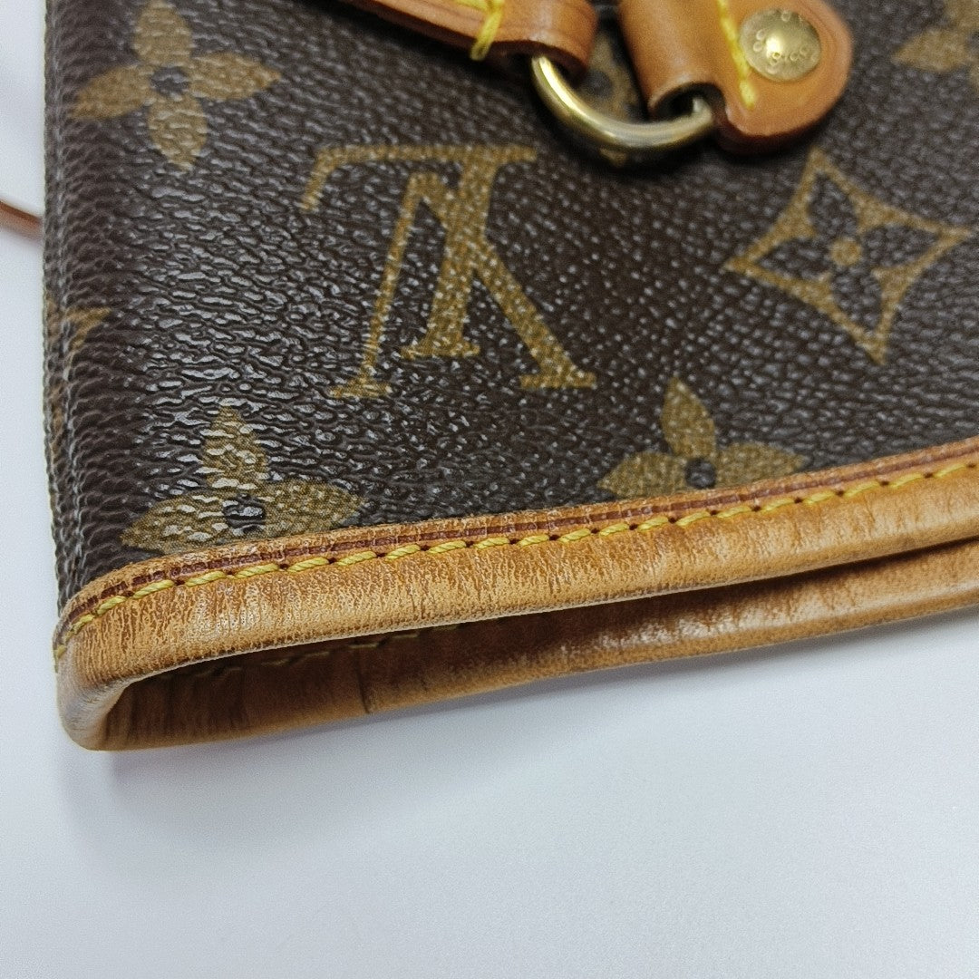 NEVERFULL MM Monogram Coated Canvas Brown