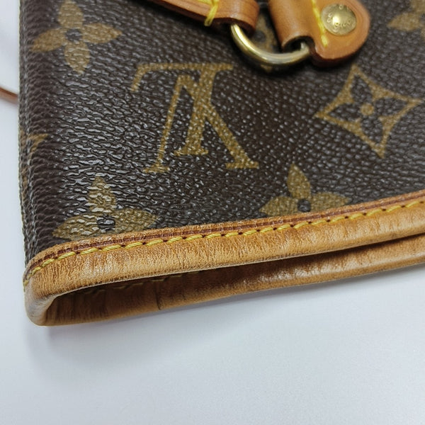 NEVERFULL MM Monogram Coated Canvas Brown