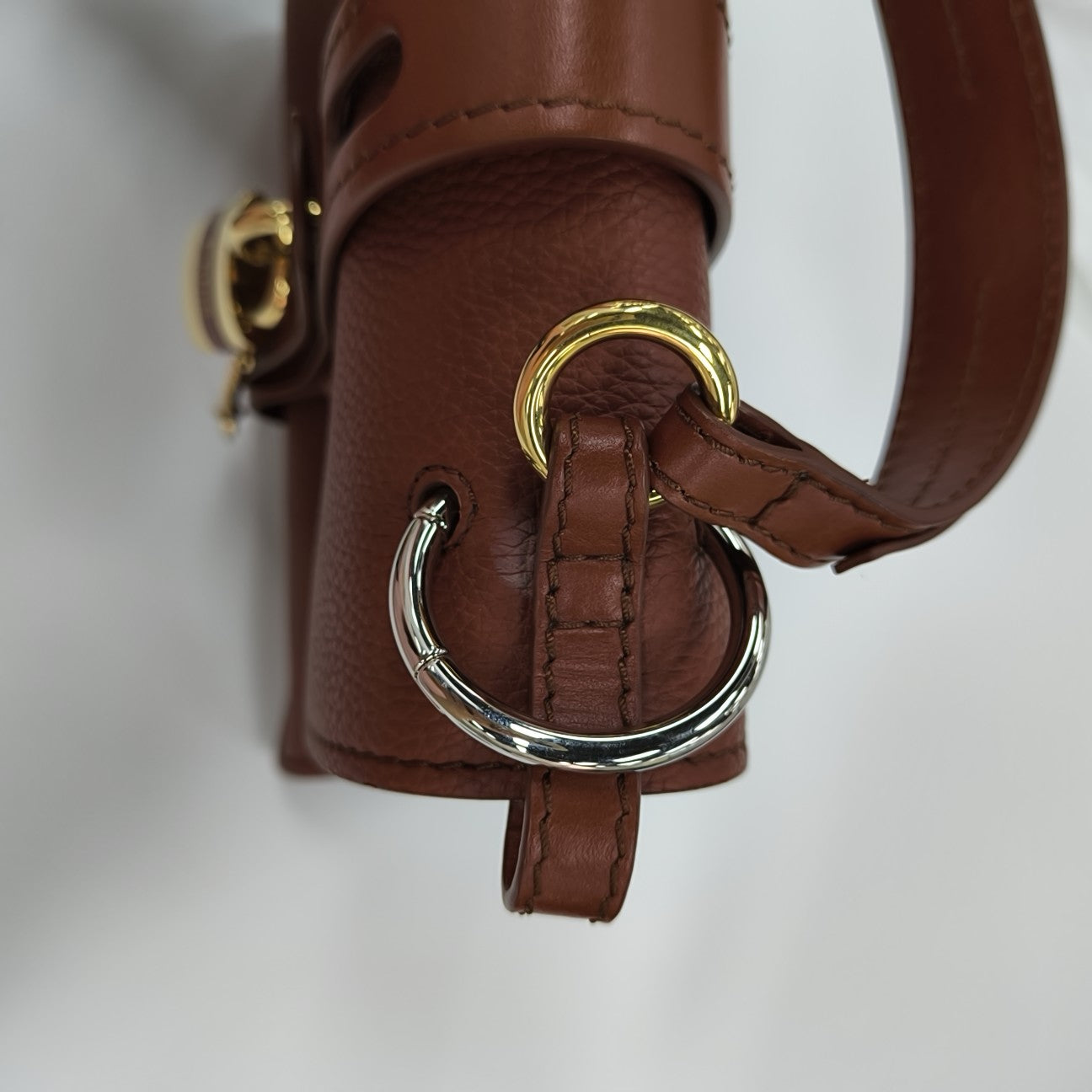 Aby Small Calfskin Brown