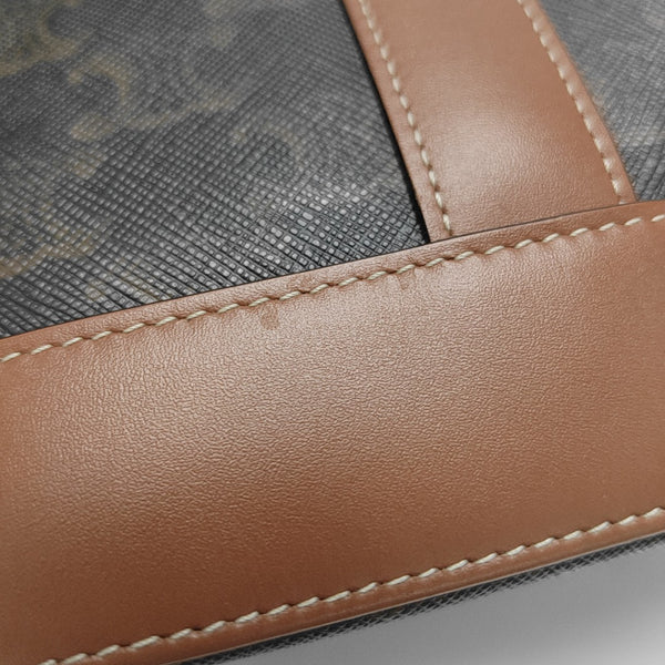 TRIOMPHE CANVAS Small Coated Canvas Brown