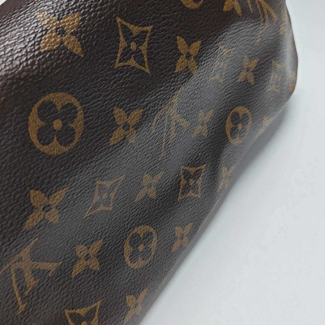 SPEEDY 25 Monogram Coated Canvas Brown