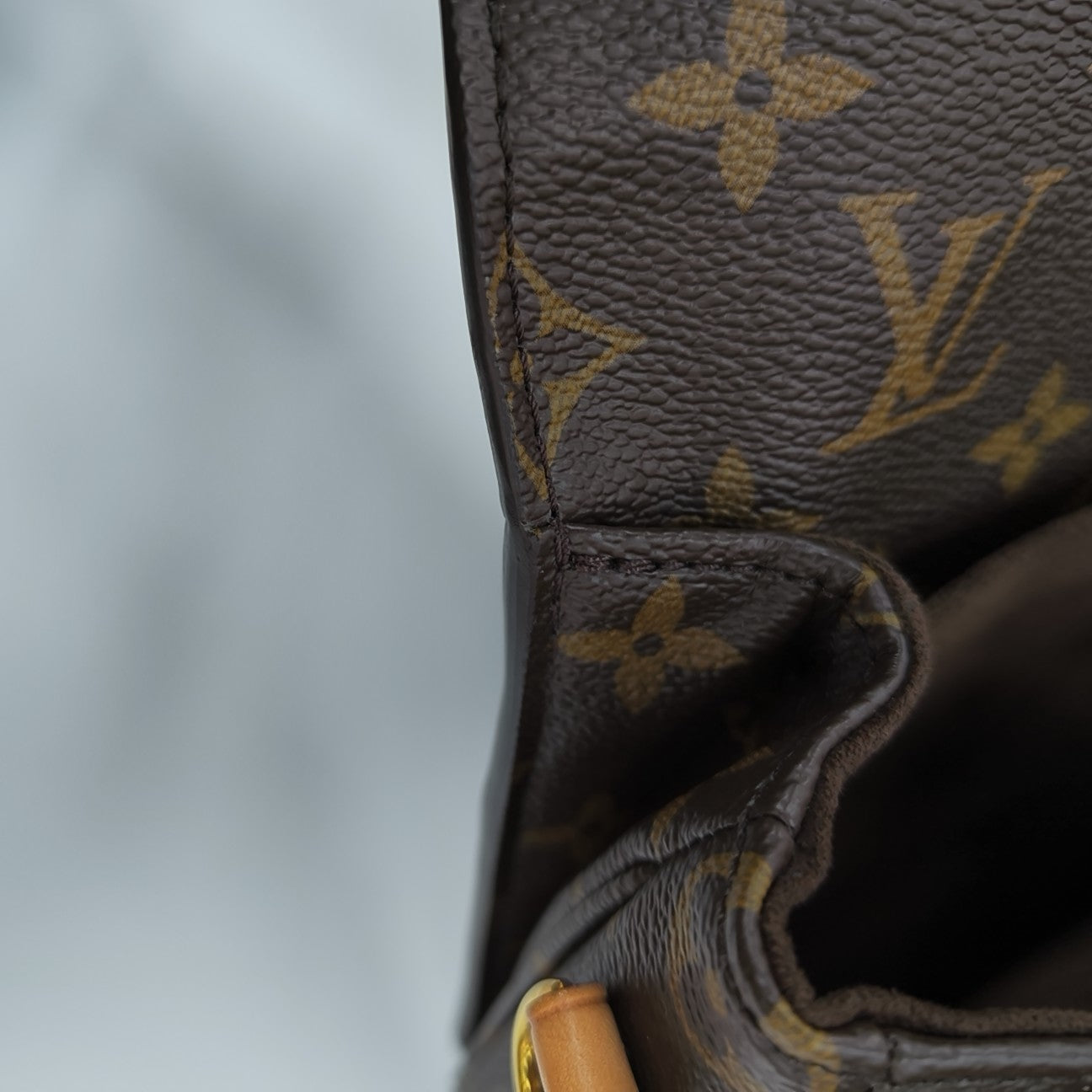 MÉTIS MM Monogram Coated Canvas Brown