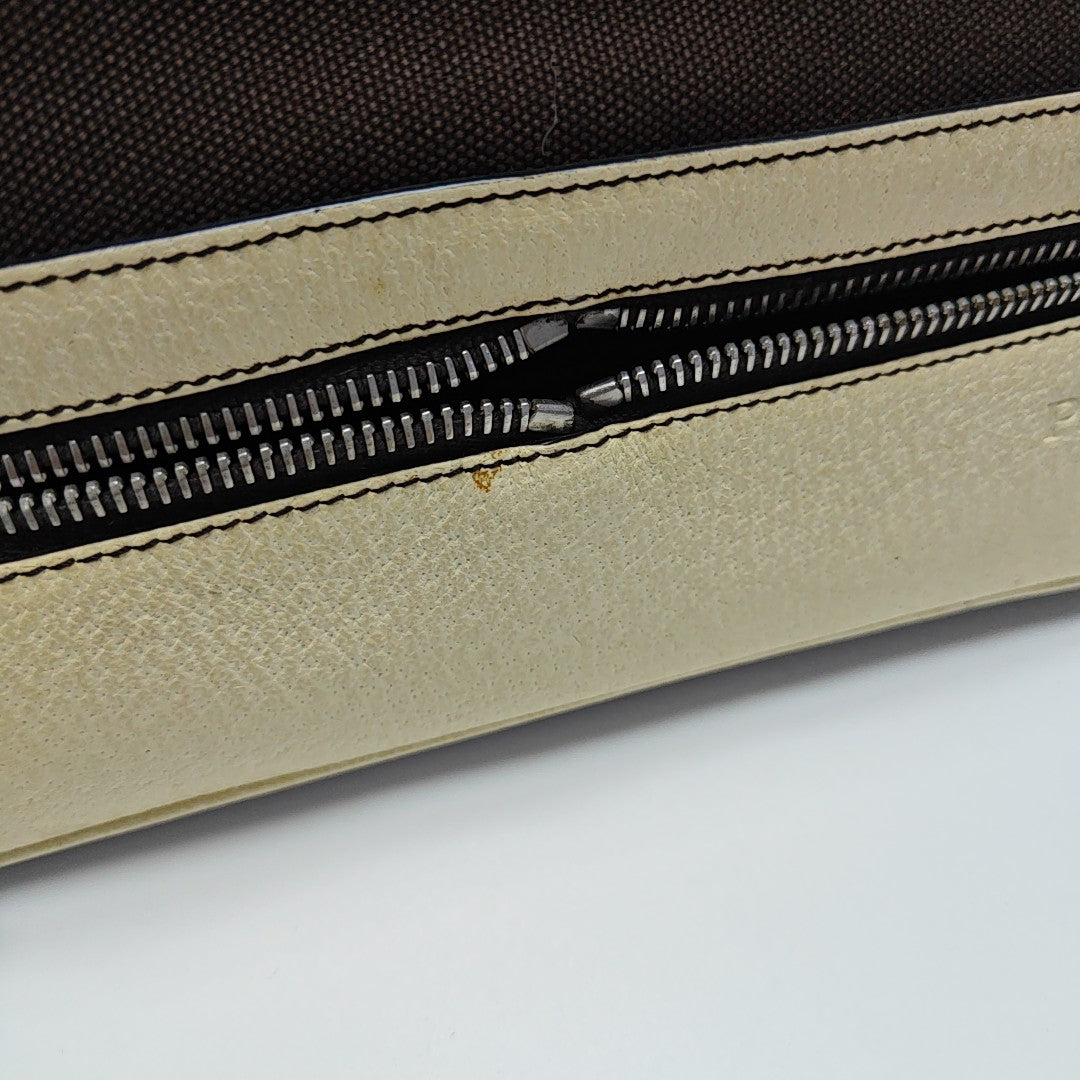 Canvas Top Handle Bag Brown