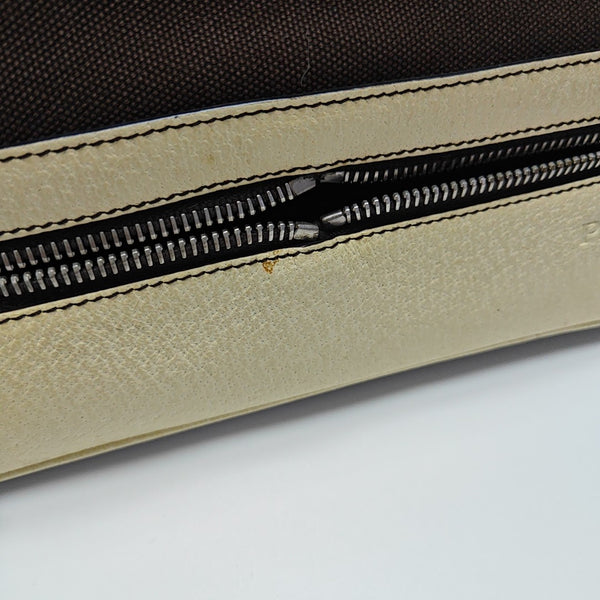 Canvas Top Handle Bag Brown