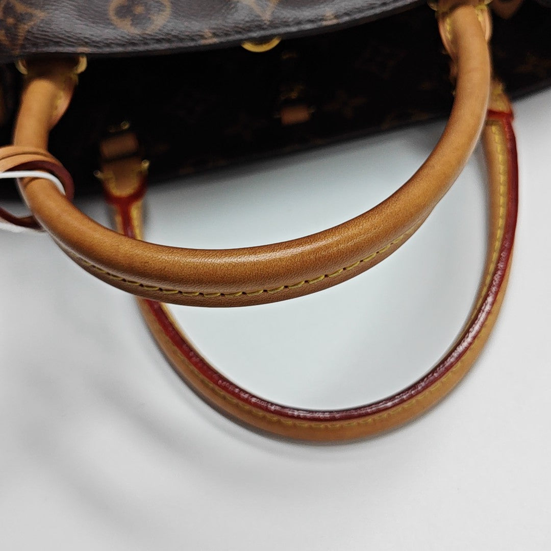 MONTAIGNE Monogram Coated Canvas Brown