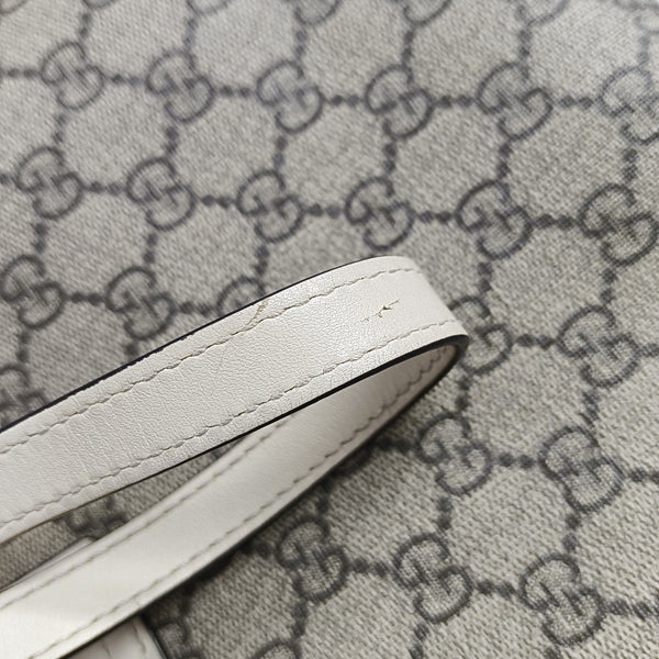Padlock Medium Monogram Coated Canvas Beige