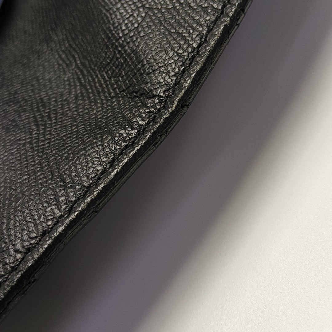 Grained Calfskin Tote Bag Black