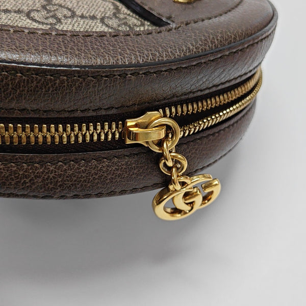 Ophidia Mini Monogram Coated Canvas Beige