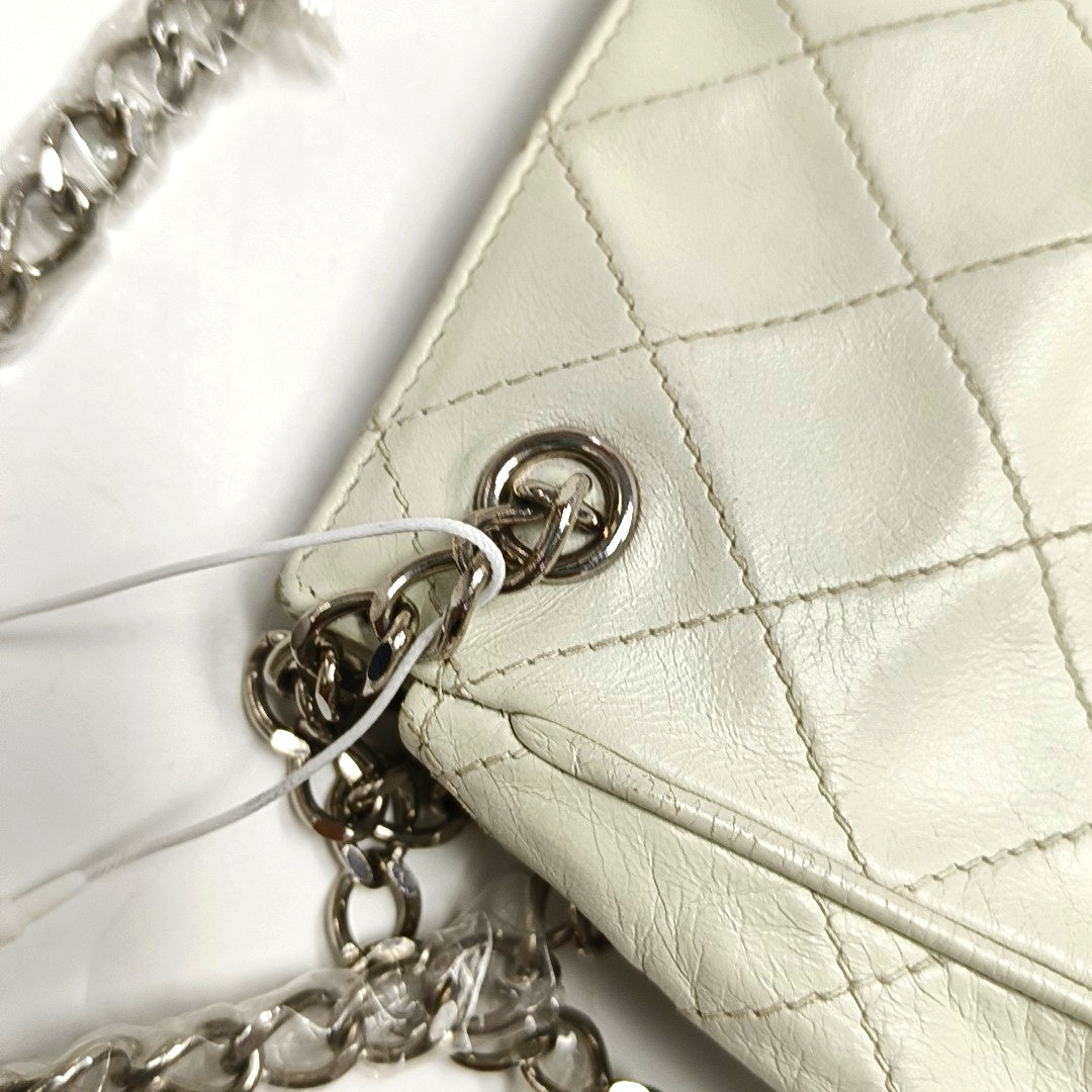 Quilted Lambskin White