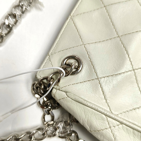 Quilted Lambskin White