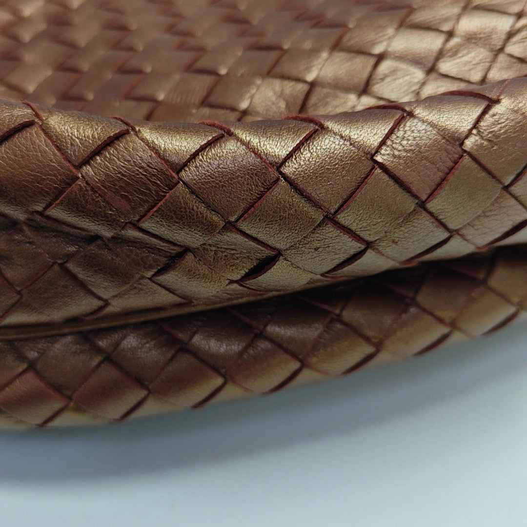 Lambskin Shoulder Bag Brown
